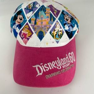 Disneyland Resort 60th Diamond Celebration Anniversary Pink Character Hat Pixar